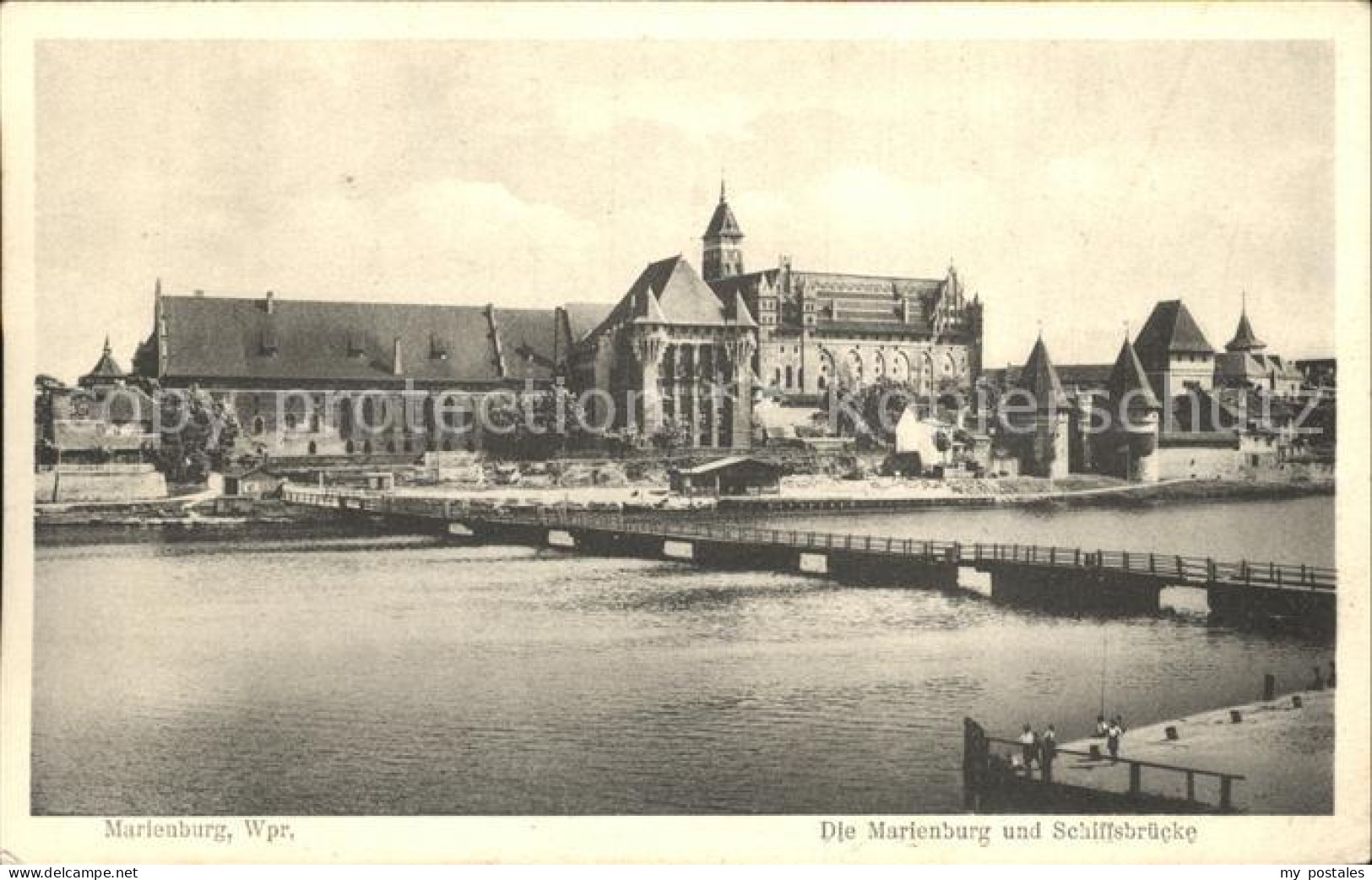 72198535 Marienburg Westpreussen Burg Mit Schiffsbruecke Marienburg - Pologne