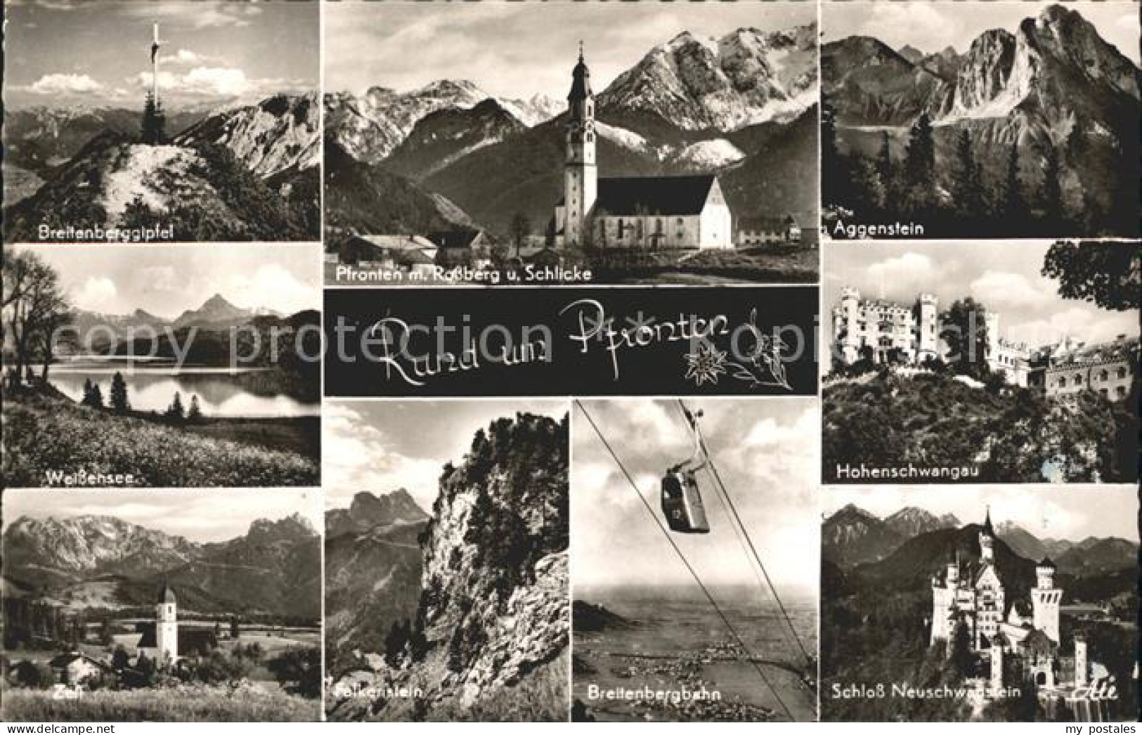 72197846 Pfronten Breitenberggipfel Rossberg Schlicke Aggenstein Weissensee Hohe - Pfronten