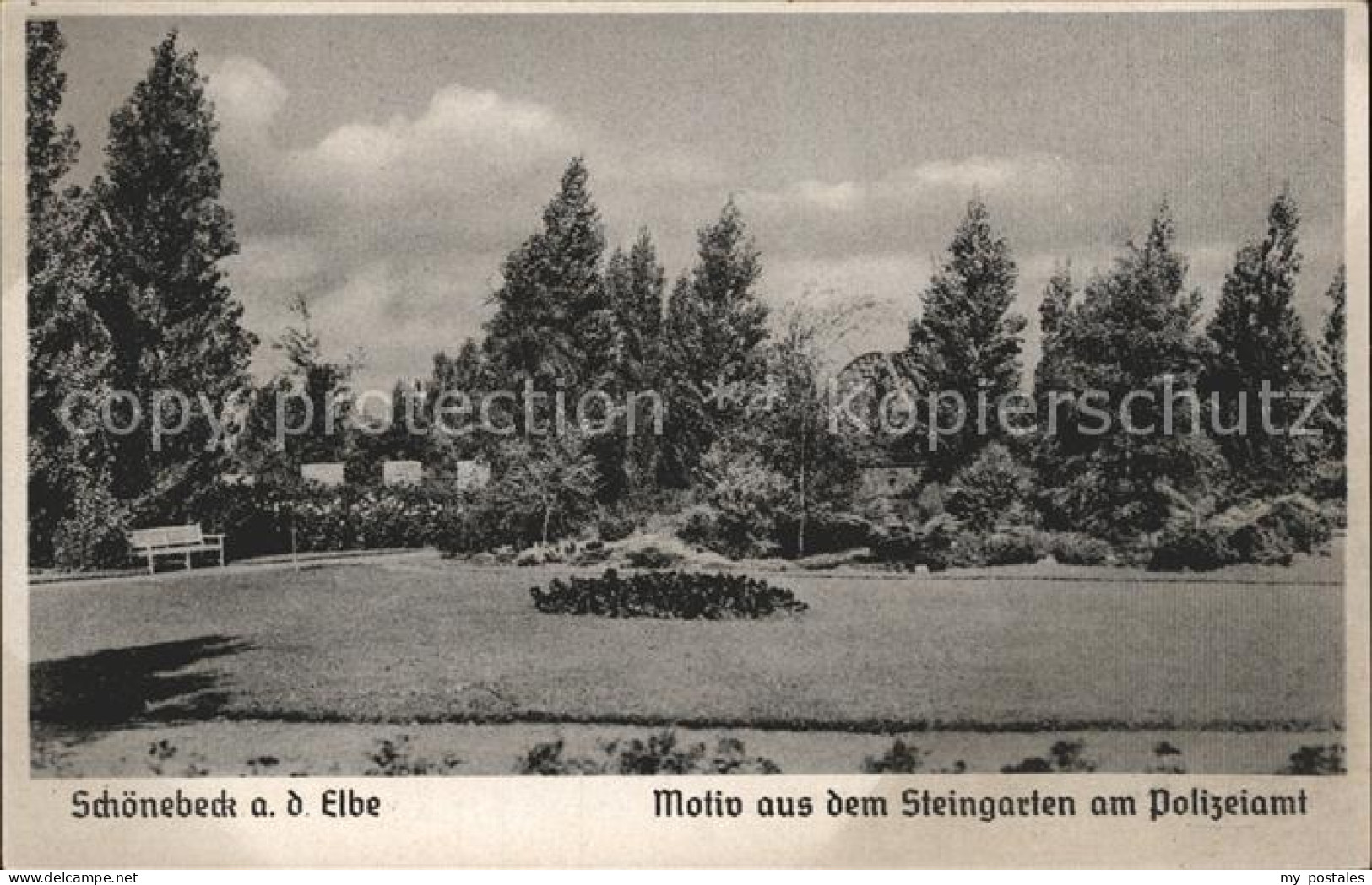 72197747 Schoenebeck Elbe Steingarten Polizeiamt  Schoenebeck - Schoenebeck (Elbe)