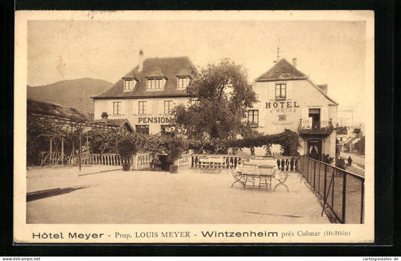 CPA Wintzenheim, Hotel Meyer, Prop. Louis Meyer  - Wintzenheim