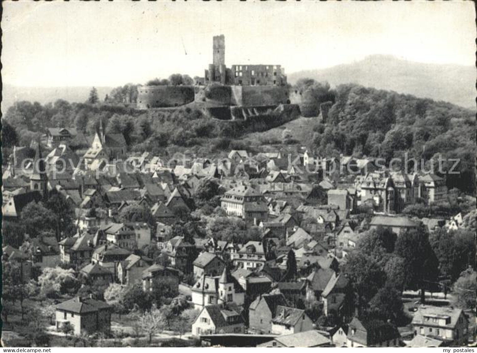 72196193 Koenigstein Taunus Stadtblick Mit Burgruine Koenigstein - Koenigstein