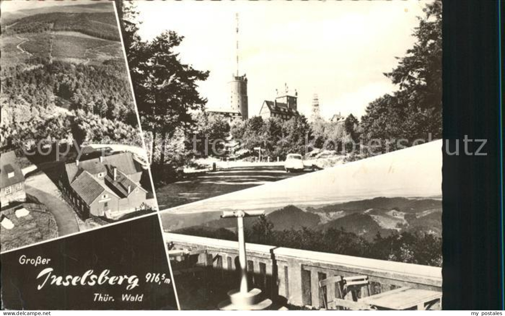 72195988 Grosser Inselsberg Fliegeraufnahme Sendeturm Aussichtspunkt Brotterode - Other & Unclassified