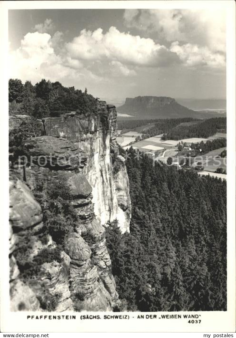 72195485 Pfaffenstein Koenigstein Saechsische Schweiz An Der Weissen Wand Koenig - Koenigstein (Saechs. Schw.)