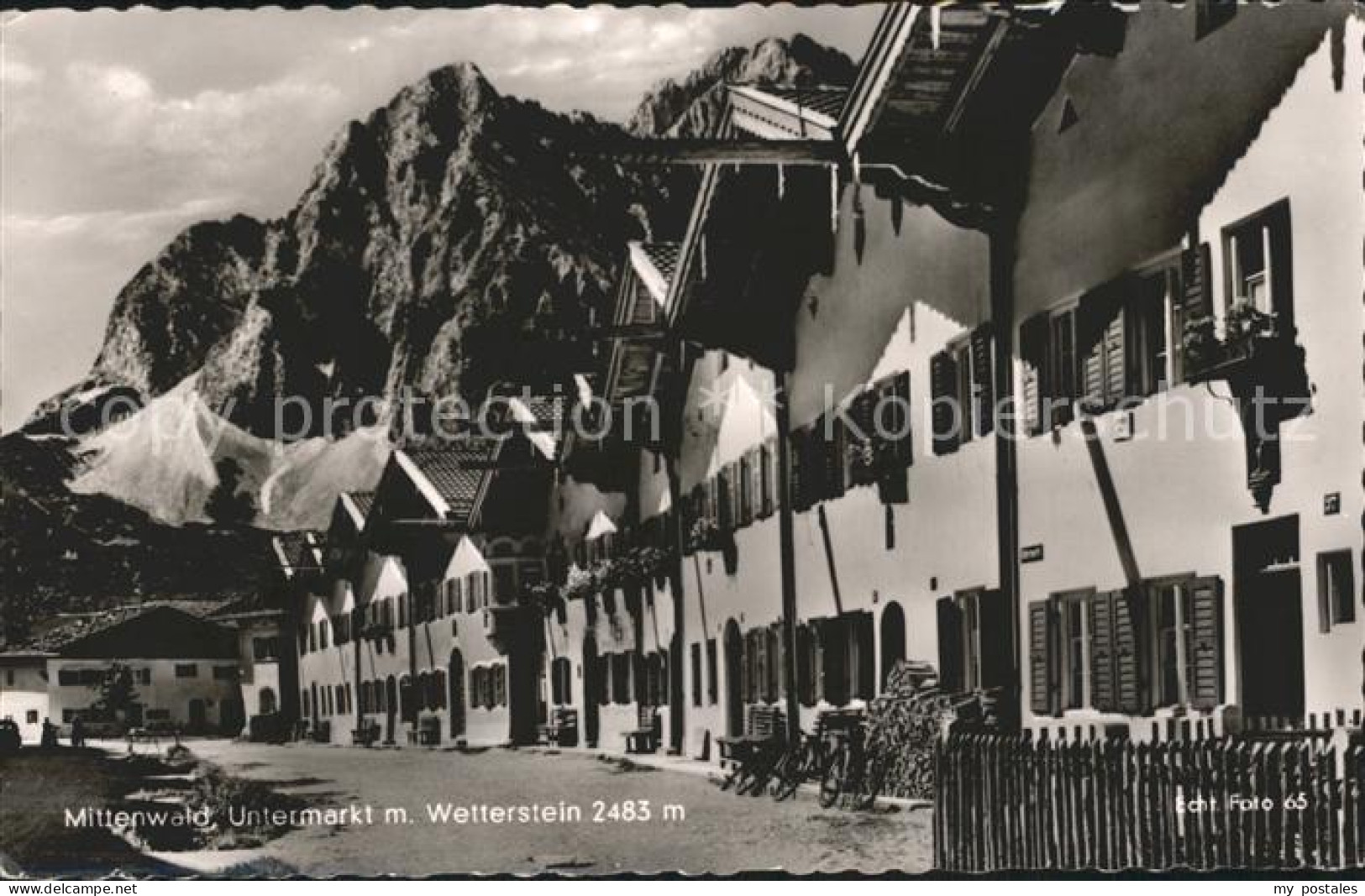 72193450 Mittenwald Bayern Untermarkt Mit Wetterstein Mittenwald - Mittenwald