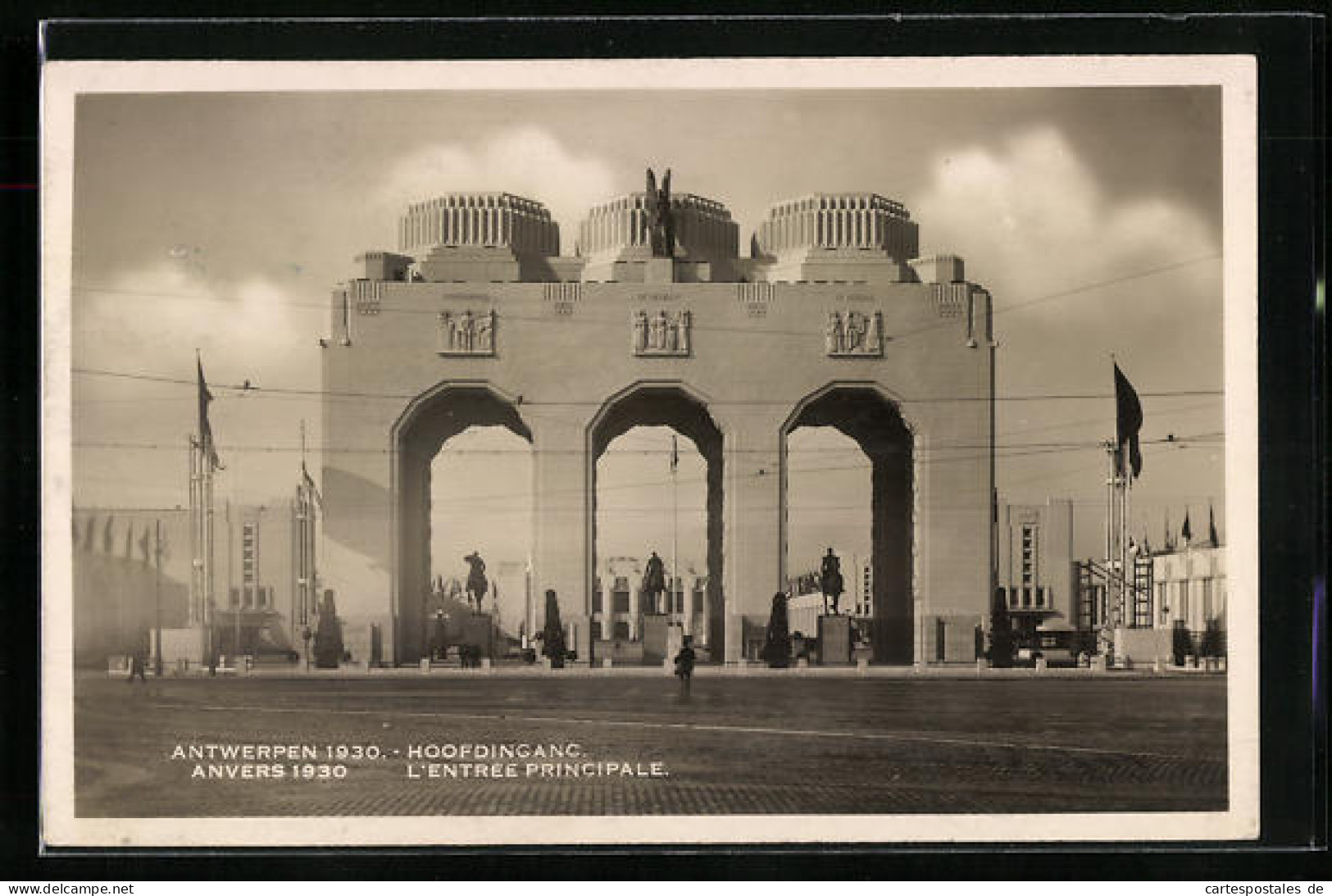 AK Antwerpen, Wereldoonstelling 1930, Hoofdingang  - Ausstellungen