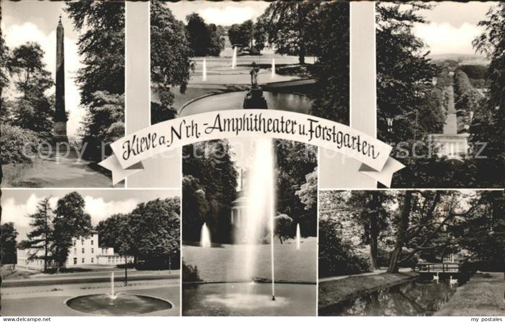 72191859 Kleve Amphitheater Und Forstgarten Brunnen Fontaene Teilansichten Kleve - Kleve