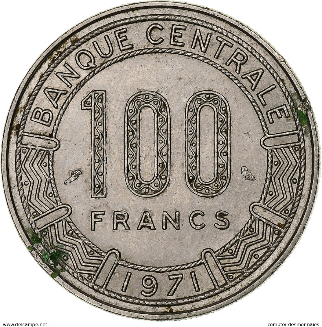 Gabon, 100 Francs, 1971, Monnaie De Paris, Nickel, TTB+, KM:12 - Gabon