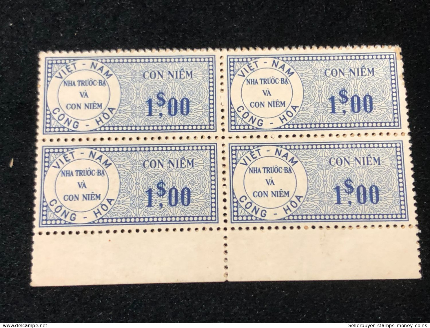 Vietnam South Wedge Before 1975( 1 $ The Wedge Has Not Been Used Yet) 1 Pcs 4 Stamps Quality Good - Collections