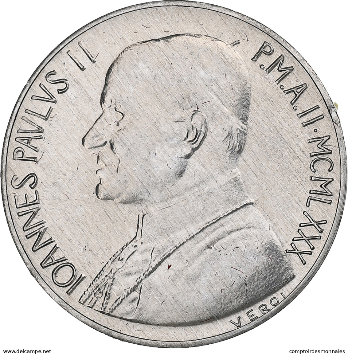 Vatican, John Paul II, 10 Lire, 1980 (Anno II), Rome, Aluminium, SPL+, KM:143 - Vatican