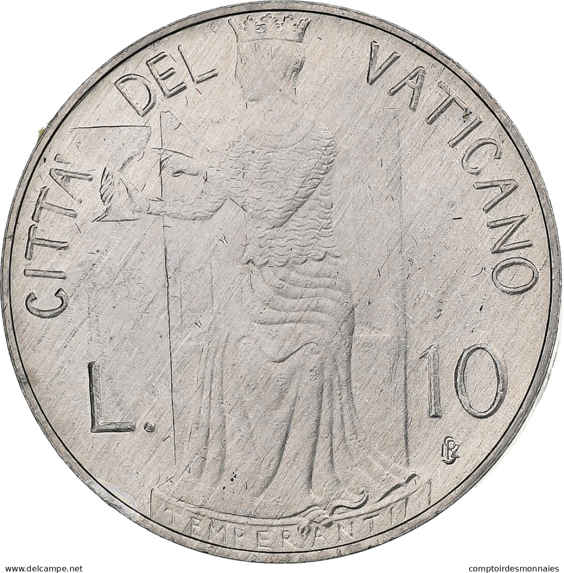 Vatican, John Paul II, 10 Lire, 1980 (Anno II), Rome, Aluminium, SPL+, KM:143 - Vatican