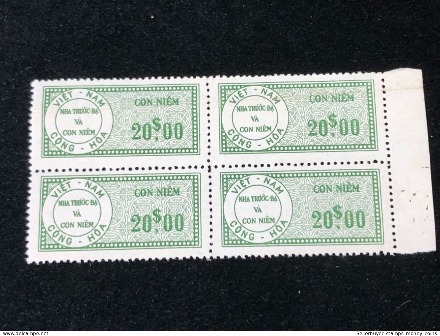 Vietnam South Wedge Before 1975( 20 $ The Wedge Has Not Been Used Yet) 1 Pcs 4 Stamps Quality Good - Collections