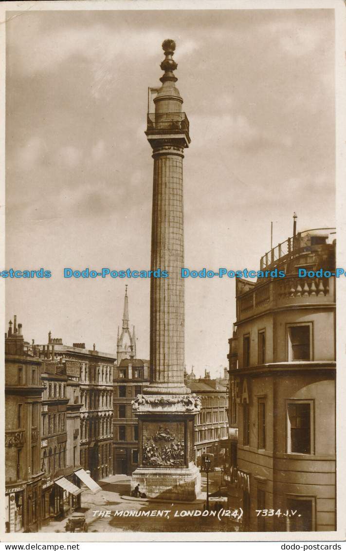 R112545 The Monument. London. Valentine. No 7334. RP - Autres & Non Classés