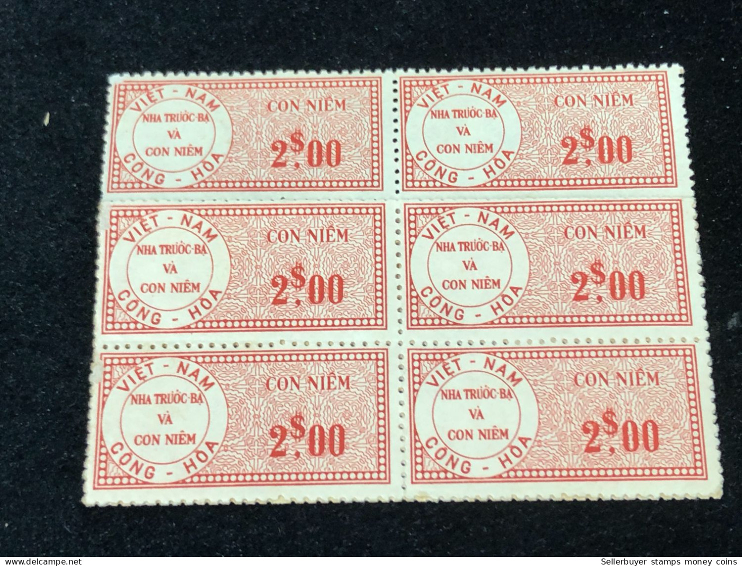 Vietnam South Wedge Before 1975( 2 $ The Wedge Has Not Been Used Yet) 1 Pcs 6 Stamps Quality Good - Collections