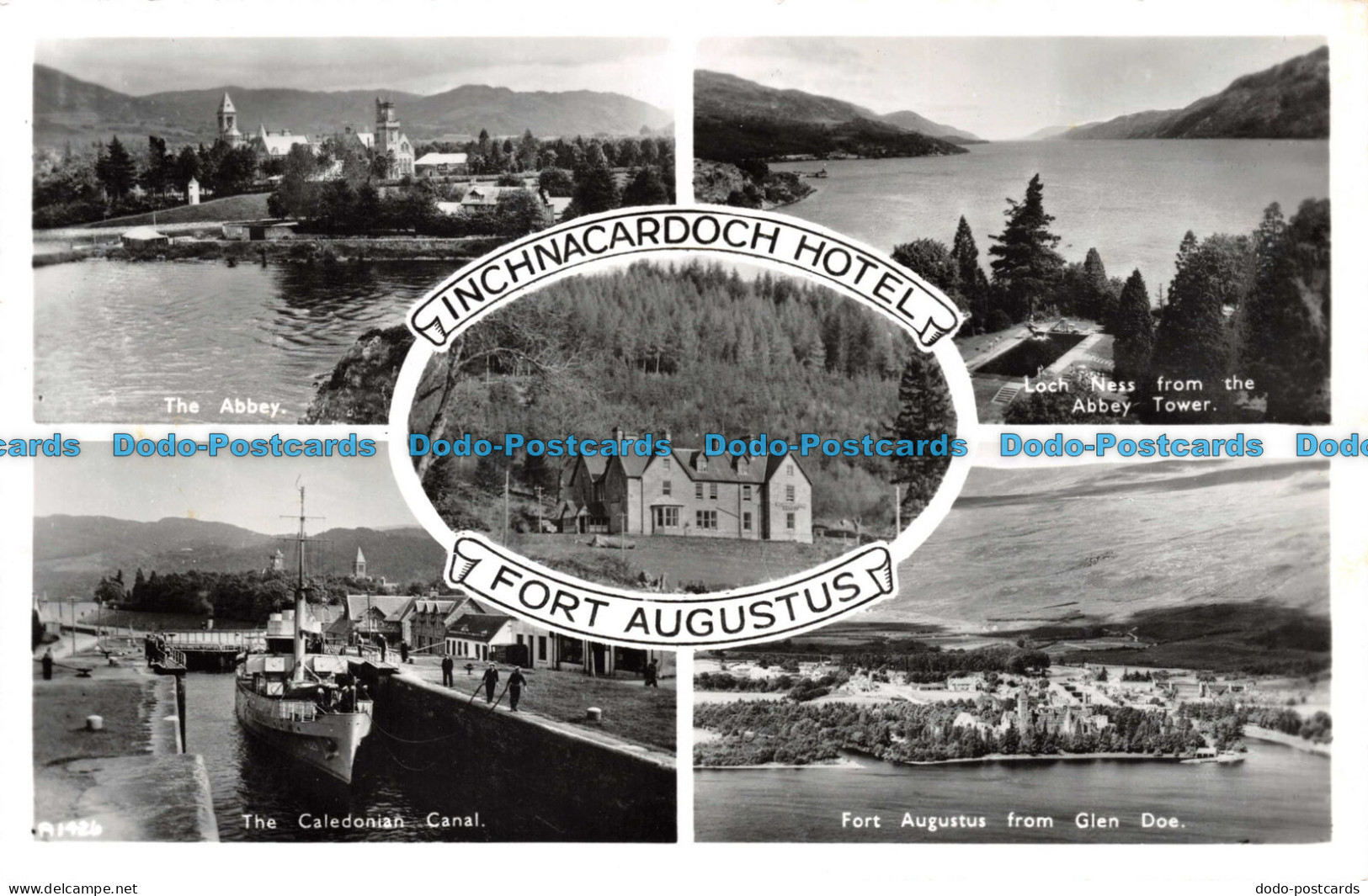 R112585 Inchnacardoch Hotel. Fort Augustus. Multi View. White. Best Of All. RP - Welt