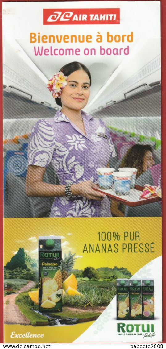 Air Tahiti / Consignes " Snack Bar " ATR - Janvier 2024 - Sicherheitsinfos