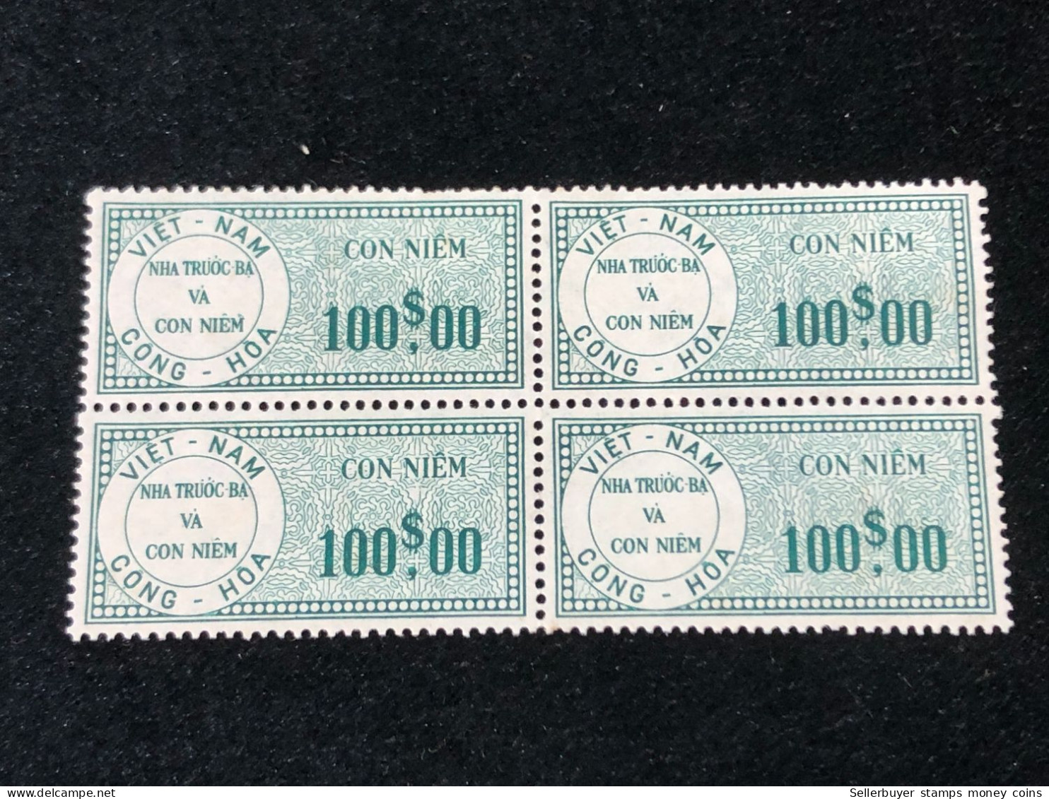 Vietnam South Wedge Before 1975(100 $ The Wedge Has Not Been Used Yet) 1 Pcs 4 Stamps Quality Good - Collections