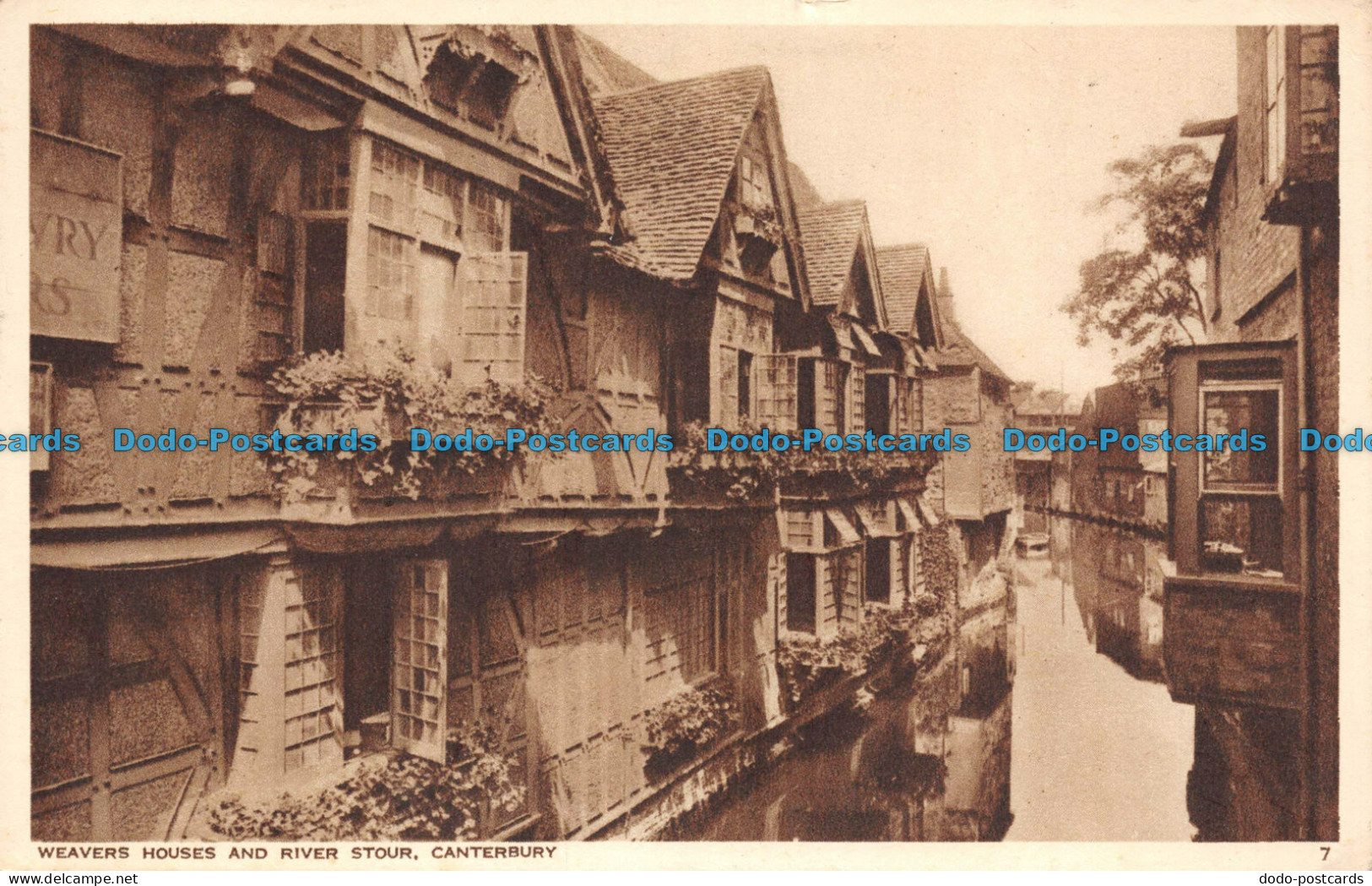 R112634 Weavers Houses And River Stour. Canterbury. Norman. 1955 - Welt