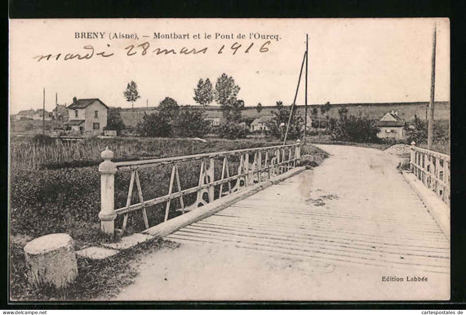 CPA Breny, Montbart Et Le Pont De L`Ourcq  - Other & Unclassified