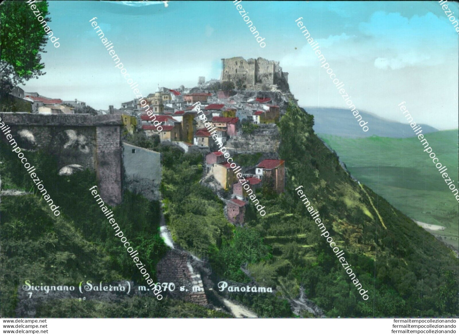 Bu368 Cartolina Sicignano Panorama Provincia Di Salerno Campania - Salerno