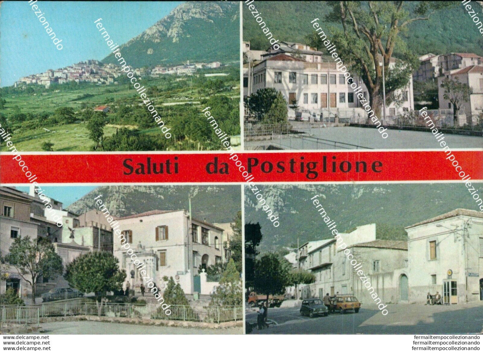 Bu361 Cartolina Saluti Da Postiglione Provincia Di Salerno Campania - Salerno