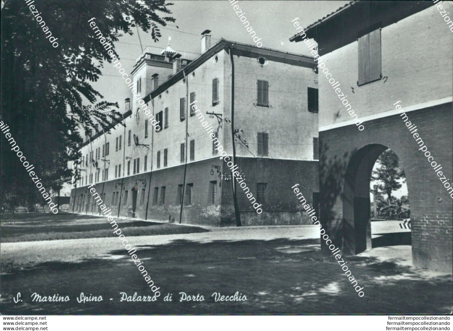 Bu396 Cartolina S.martino Spino Palazzo Di Porto Vecchio Modena Emilia Romagna - Modena