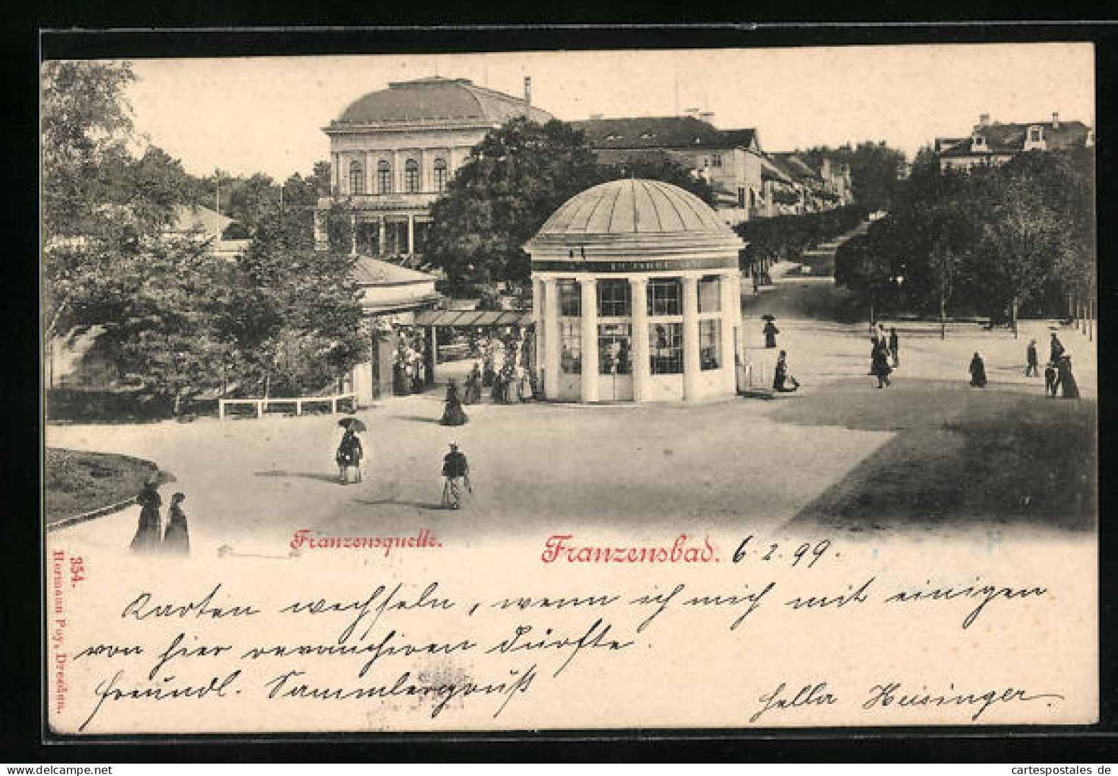 AK Franzensbad, Partie An Der Franzensquelle  - Czech Republic