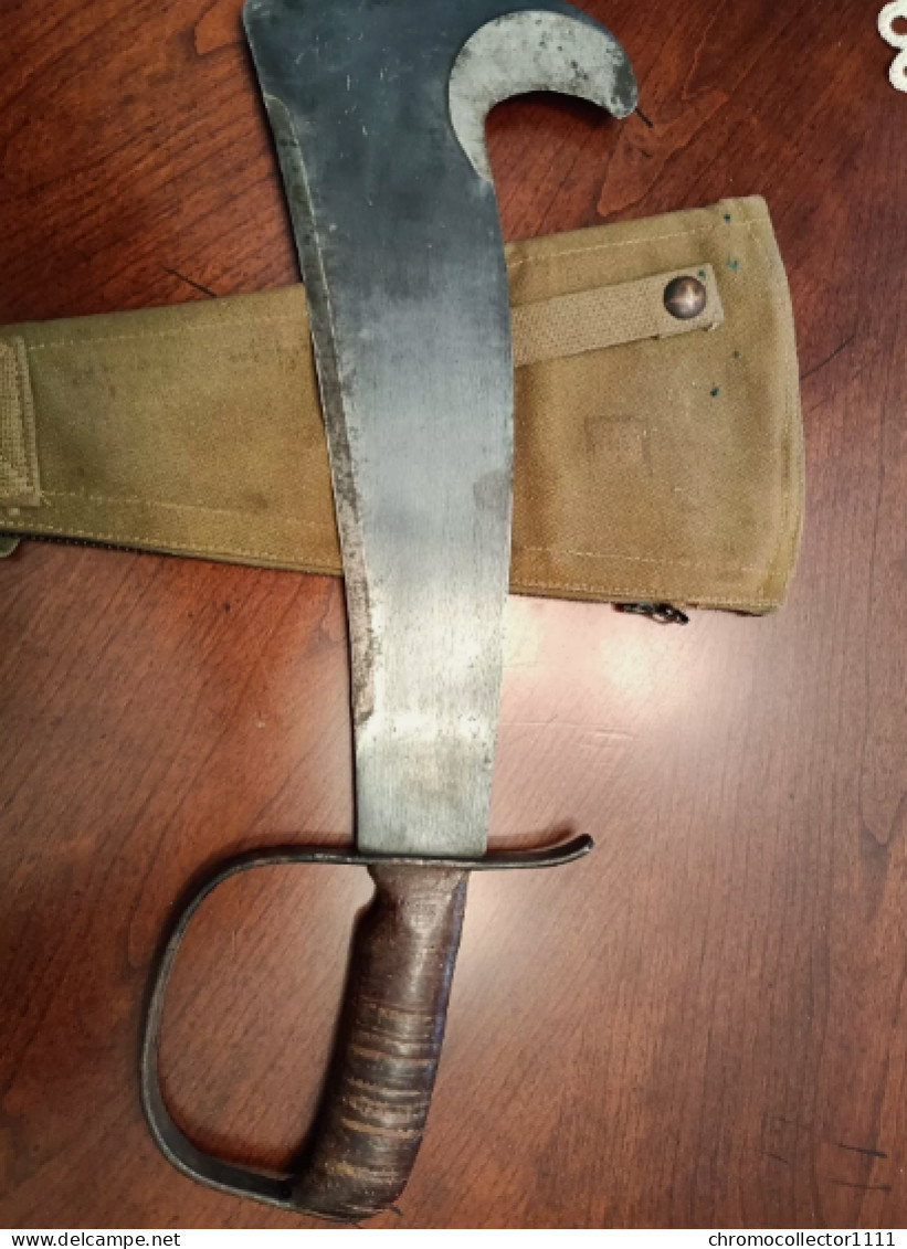 Couteau militaire WW2 Machete WOODSMAN'S PAL Vintage