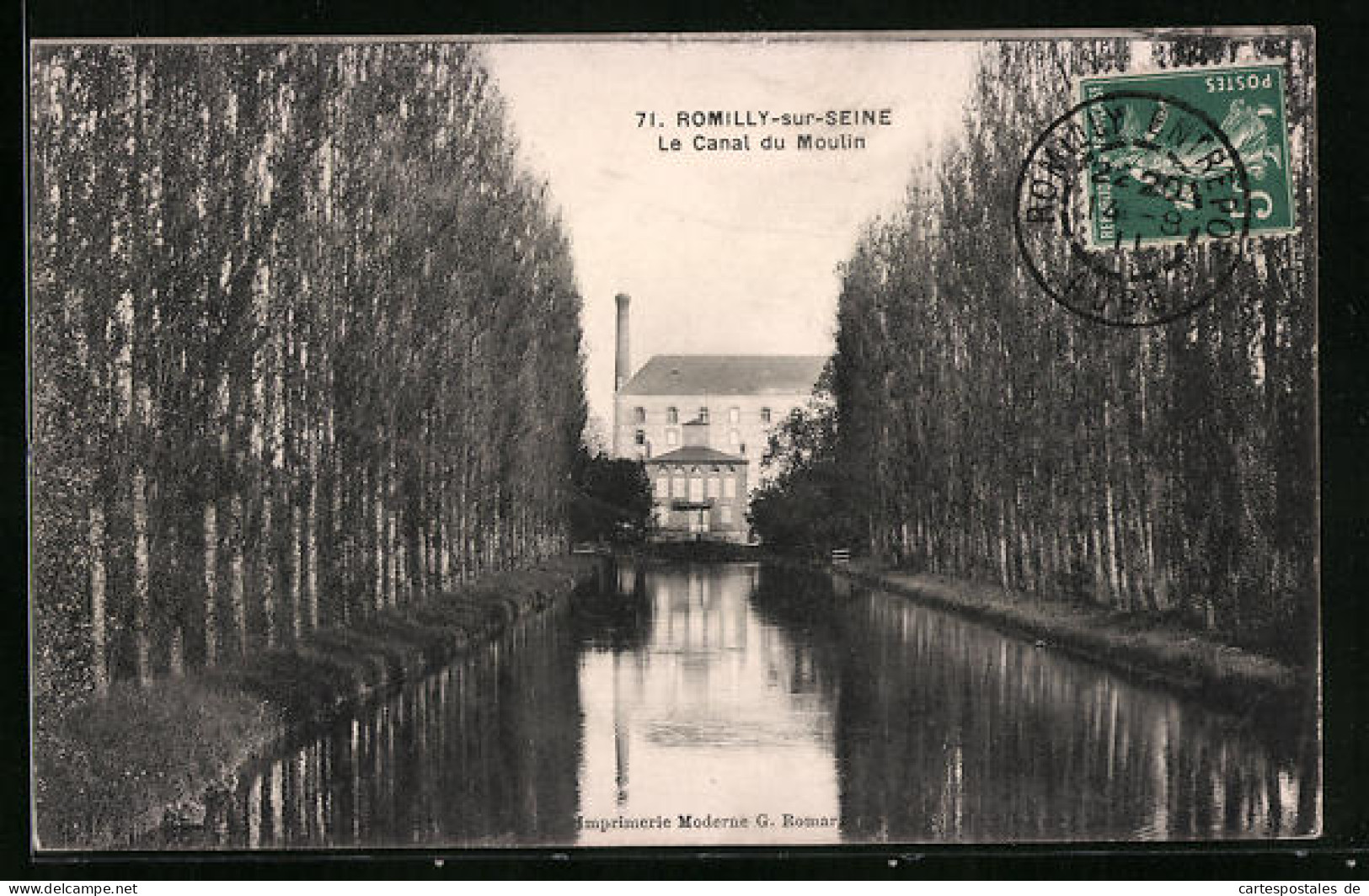 CPA Romilly-sur-Seine, Le Canal Du Moulin  - Romilly-sur-Seine