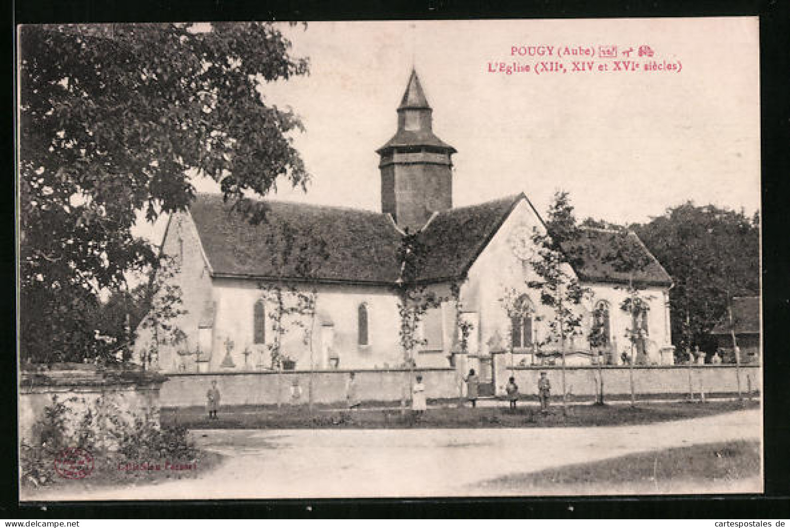 CPA Pougy, L'Eglise  - Otros & Sin Clasificación