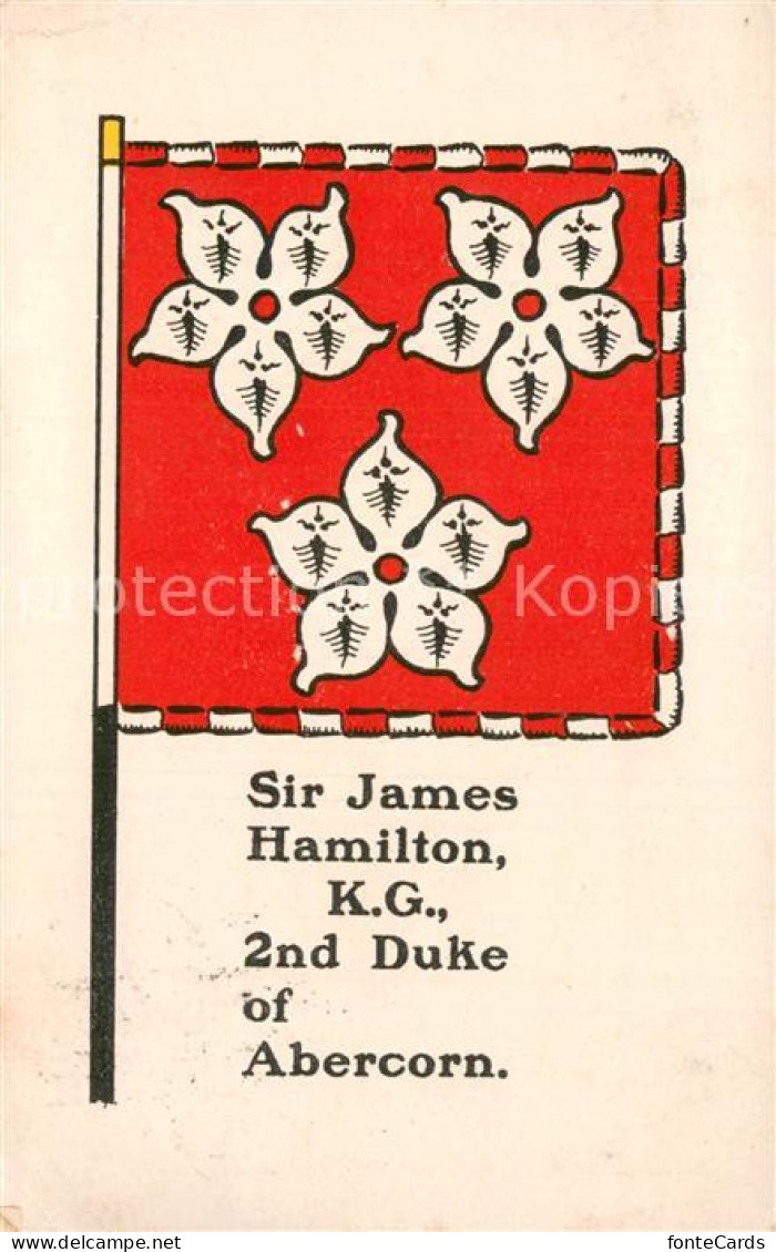 73771404 Abercorn UK Linlithgow Flag Sir James Hamilton K. G. 2nd Duke Of Aberco - Autres & Non Classés