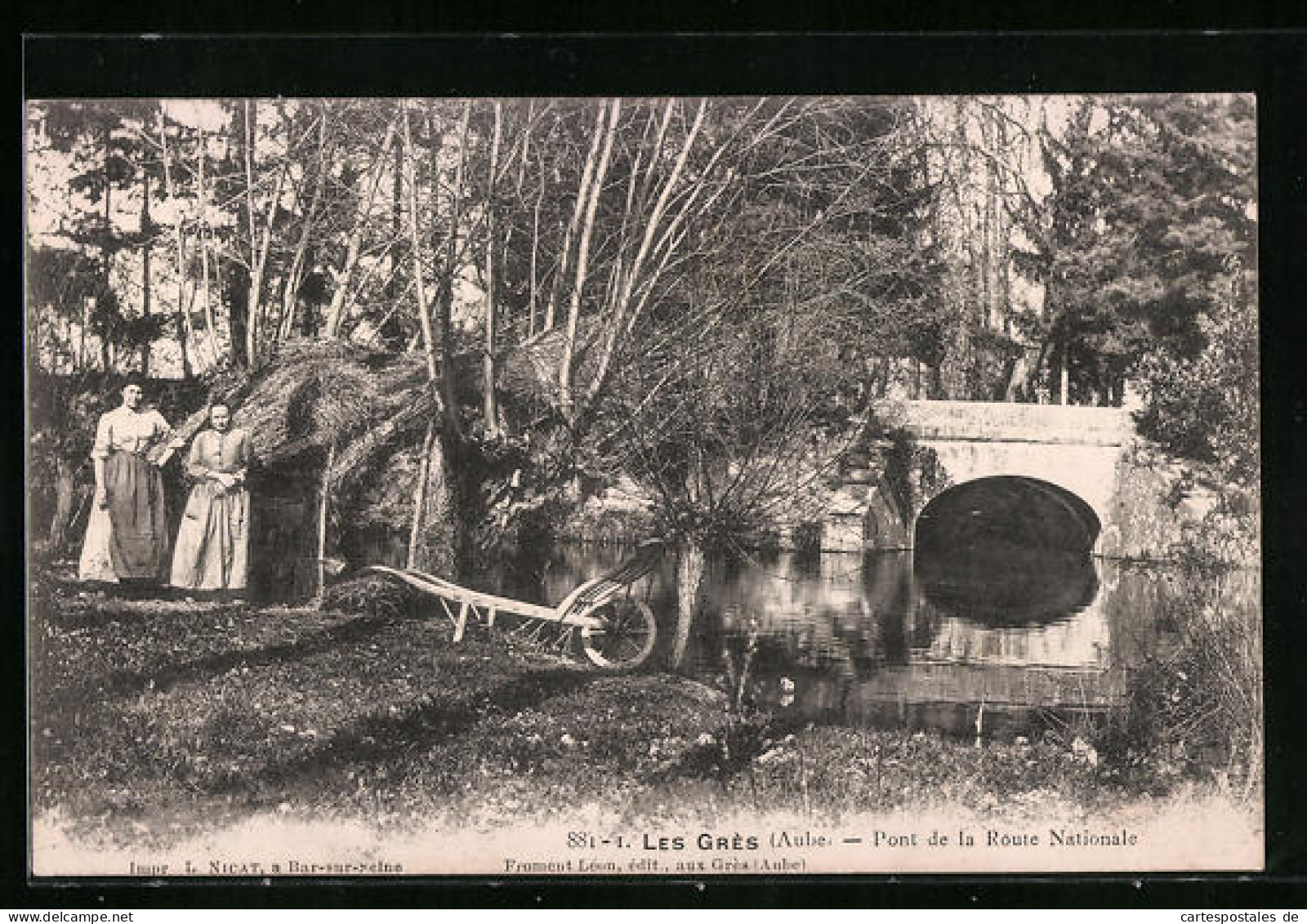 CPA Les Grès, Pont De La Route Nationale  - Otros & Sin Clasificación