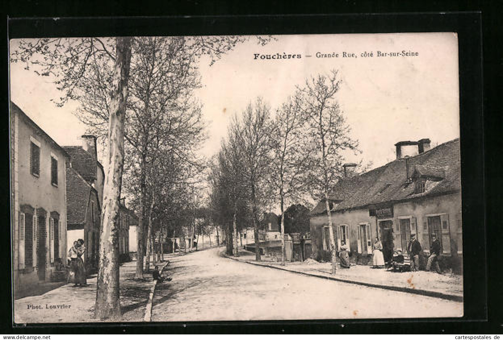 CPA Fouchères, Grande Rue, Coté Bar-sur-Seine  - Other & Unclassified