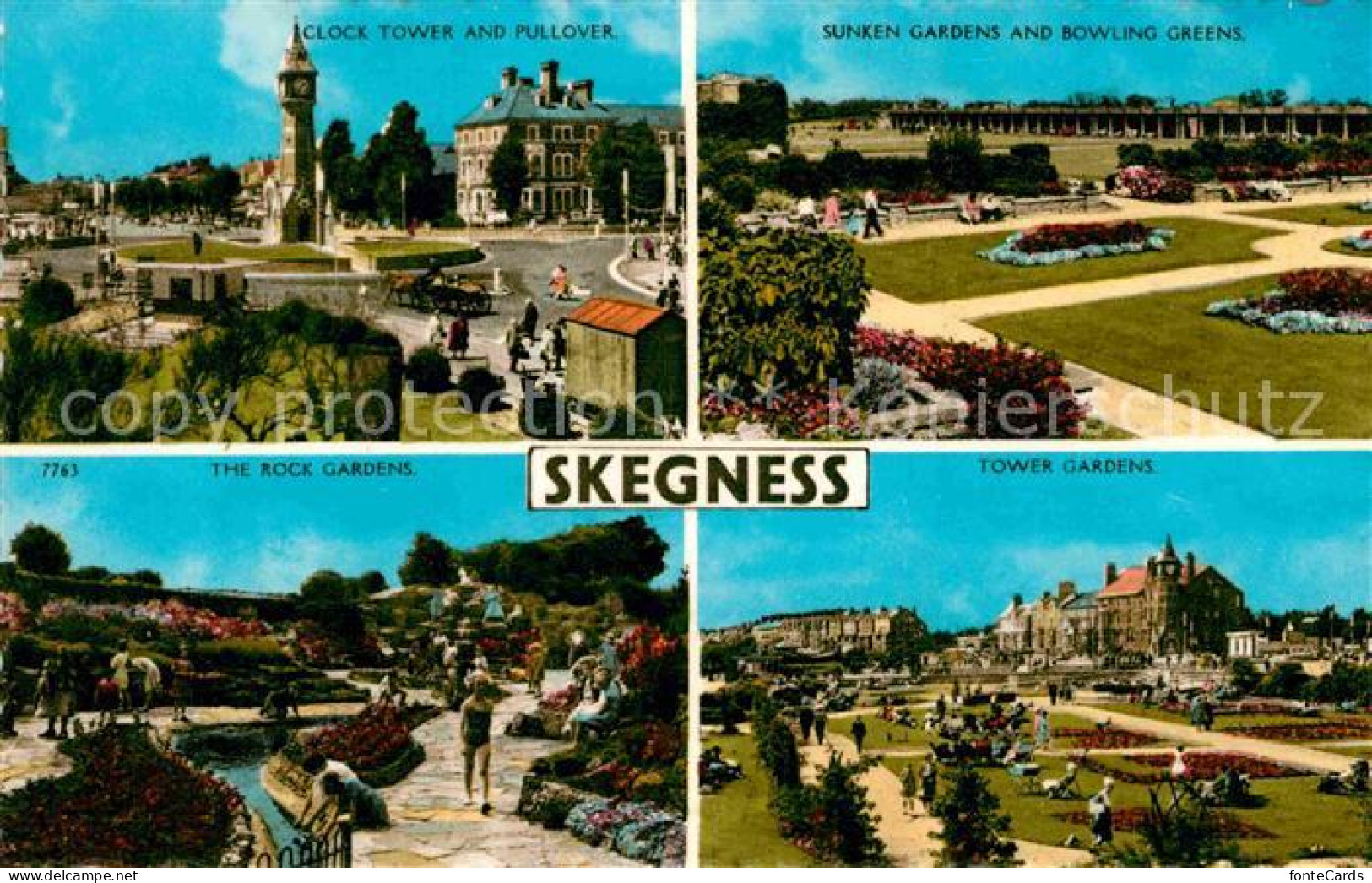 72753358 Skegness Sunken Gardens Bowling Greens Clock Tower Rock Gardens  Skegne - Other & Unclassified