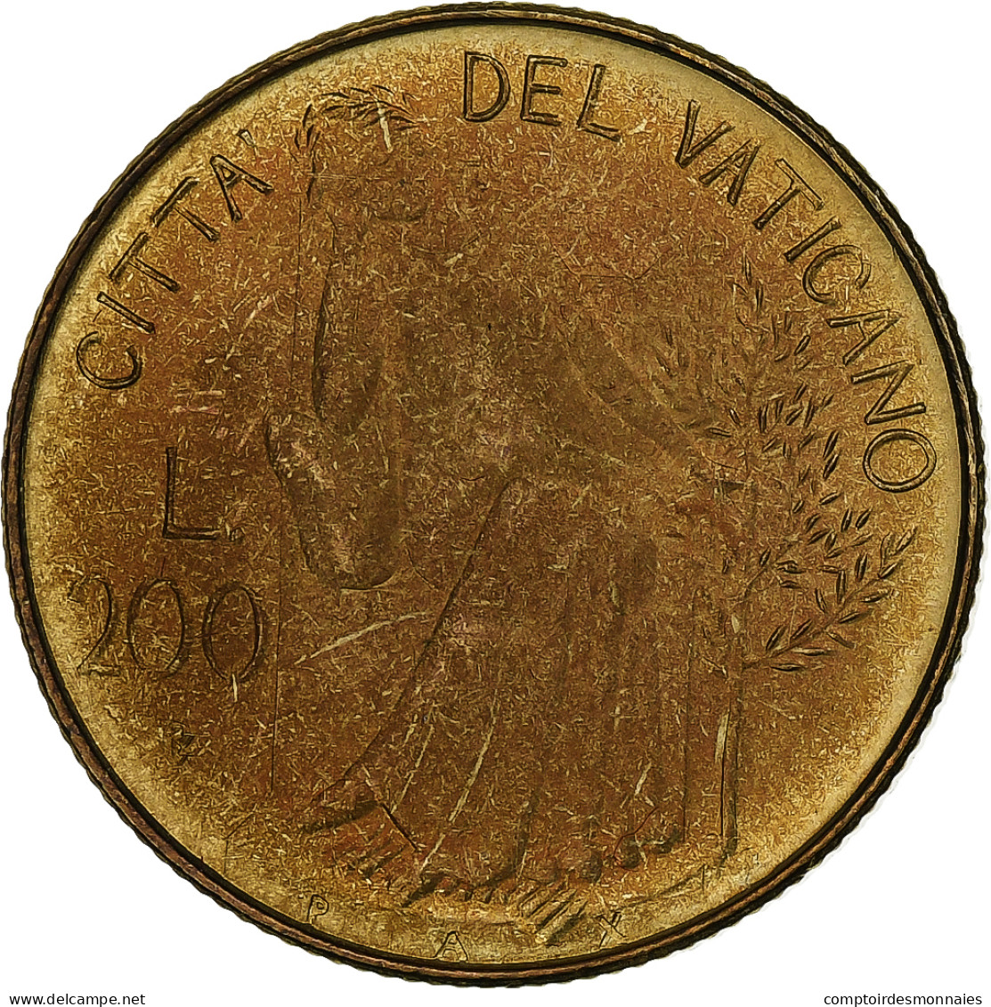 Vatican, John Paul II, 200 Lire, 1980 (Anno II), Rome, Bronze-Aluminium, SPL+ - Vatican