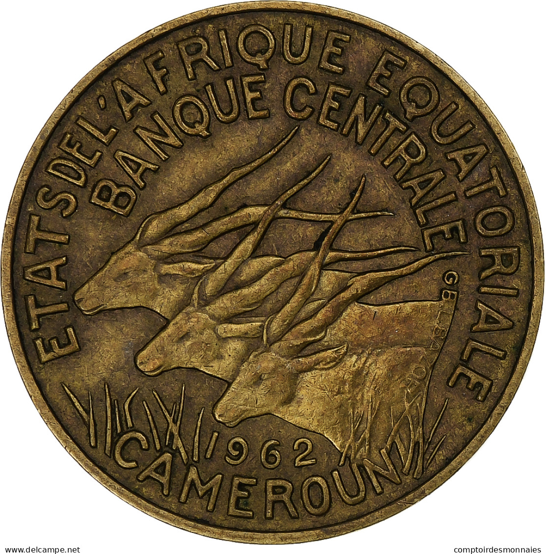 Cameroun, 10 Francs, 1962, Monnaie De Paris, Bronze-Aluminium, TTB, KM:11 - Cameroun