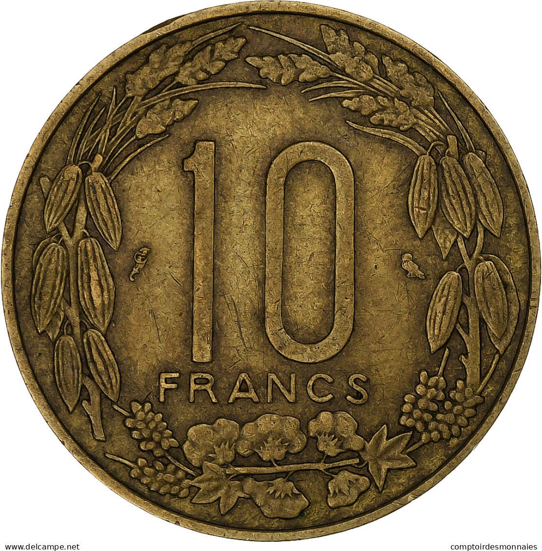 Cameroun, 10 Francs, 1962, Monnaie De Paris, Bronze-Aluminium, TTB, KM:11 - Cameroun