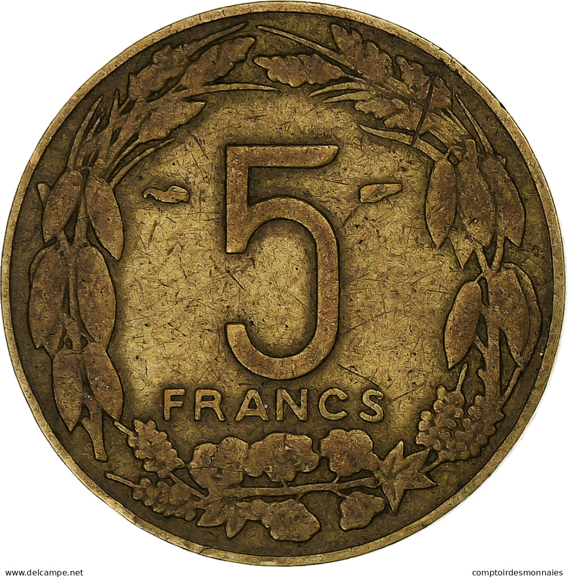 Cameroun, 5 Francs, 1958, Monnaie De Paris, Bronze-Aluminium, TB+, KM:10 - Cameroun