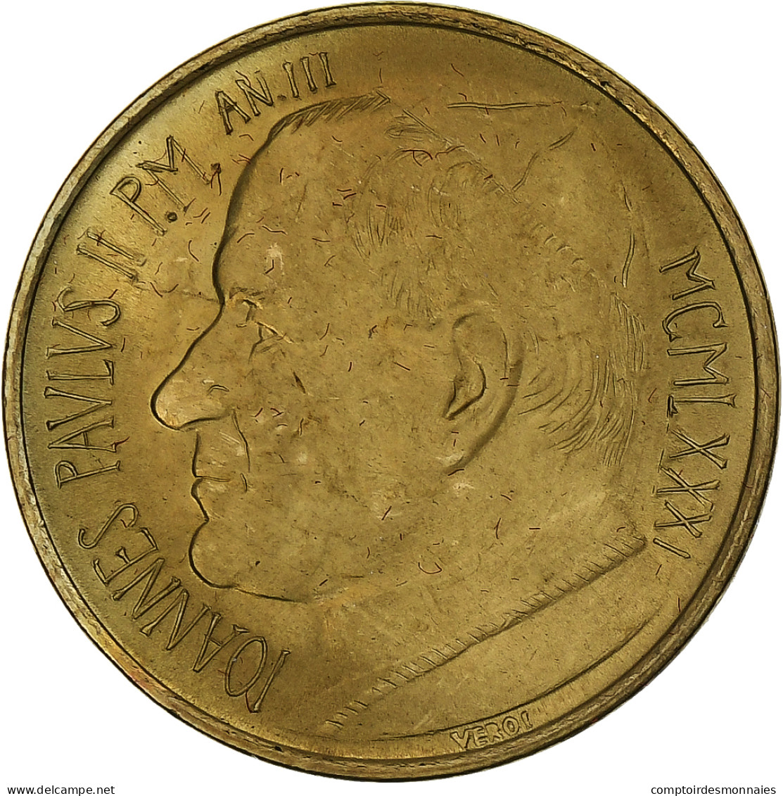 Vatican, John Paul II, 20 Lire, 1981 (Anno III), Rome, Bronze-Aluminium, SPL+ - Vatican