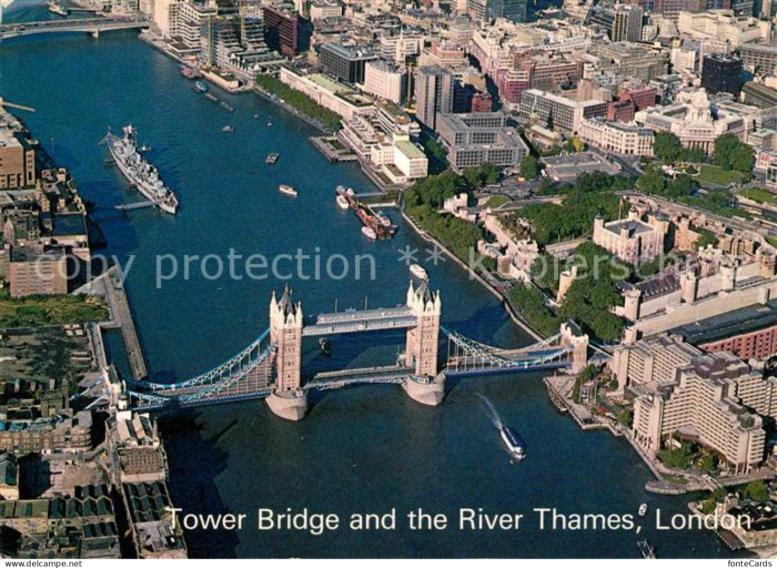 72739968 London Tower Bridge And The River Thames Aerial View - Autres & Non Classés