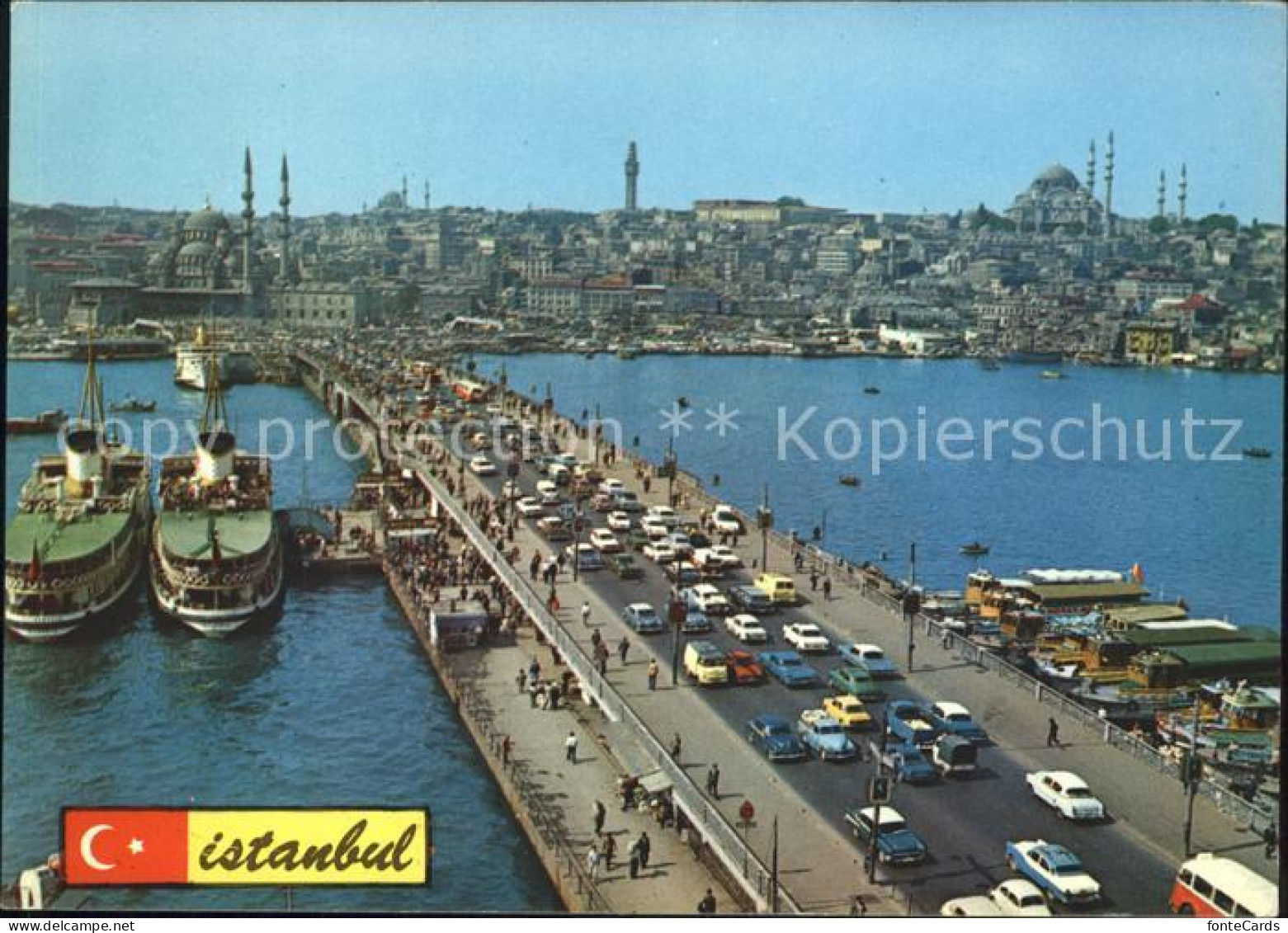71842527 Istanbul Constantinopel Galata Bruecke Dampfer  Istanbul - Türkei