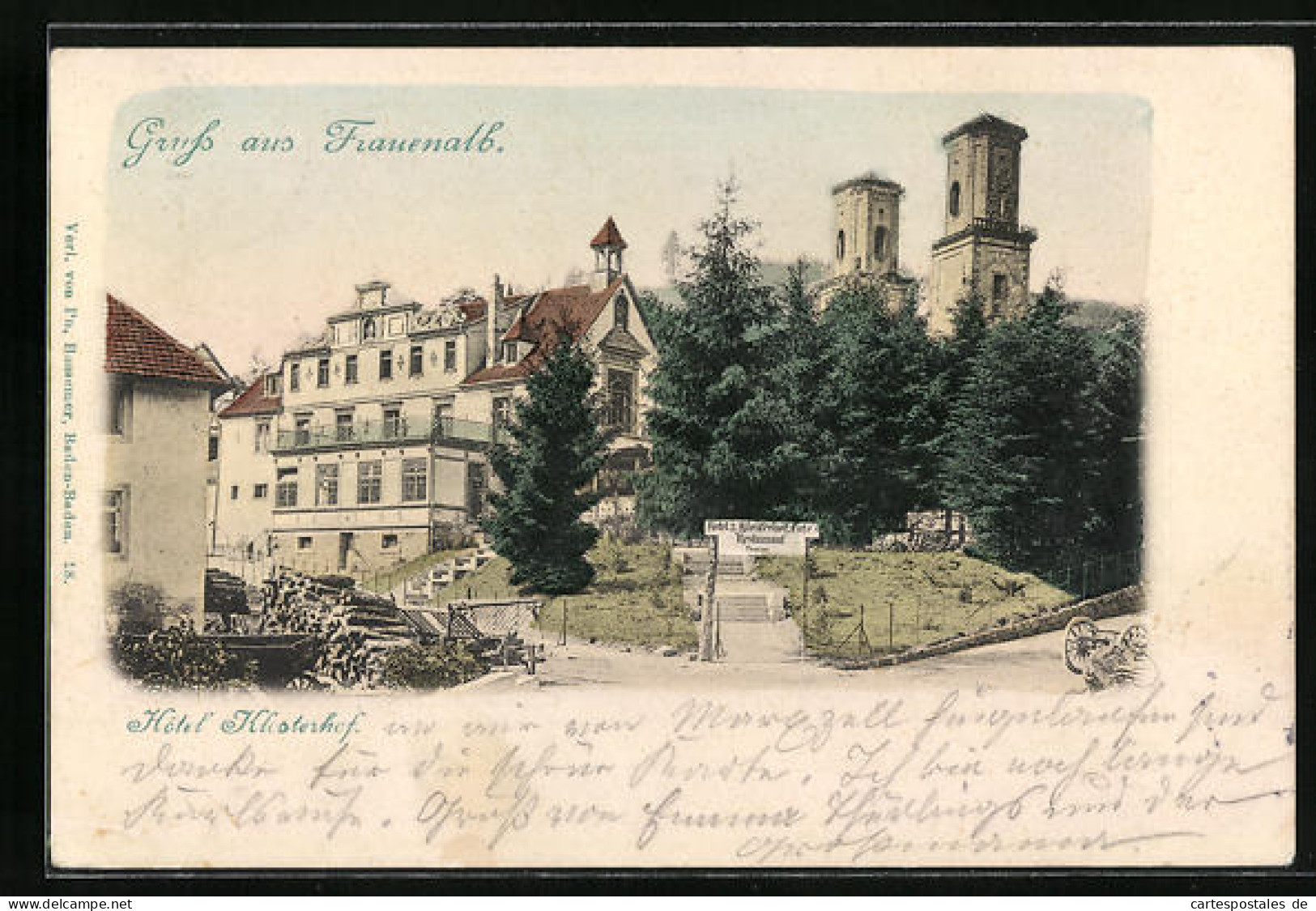 AK Frauenalb, Hotel Klosterhof Mit Kloster  - Other & Unclassified