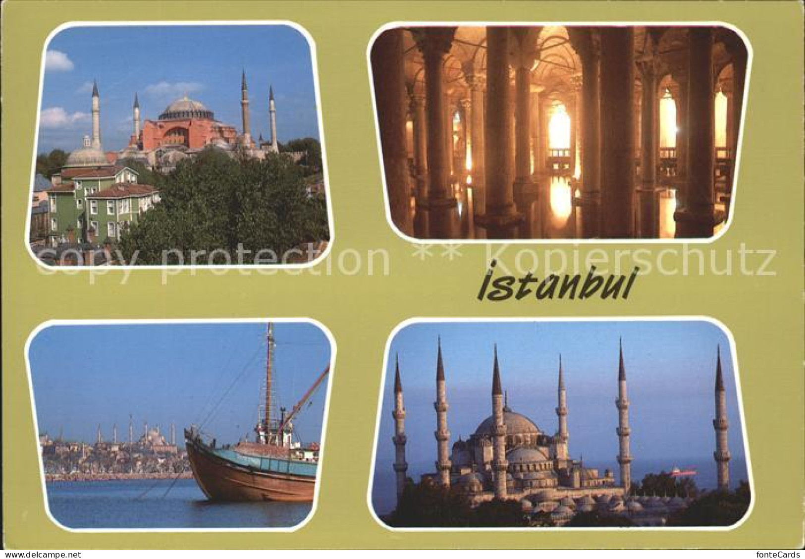 71842170 Istanbul Constantinopel Sultanahmet Camilerlinden Segelboot  Istanbul - Turkey