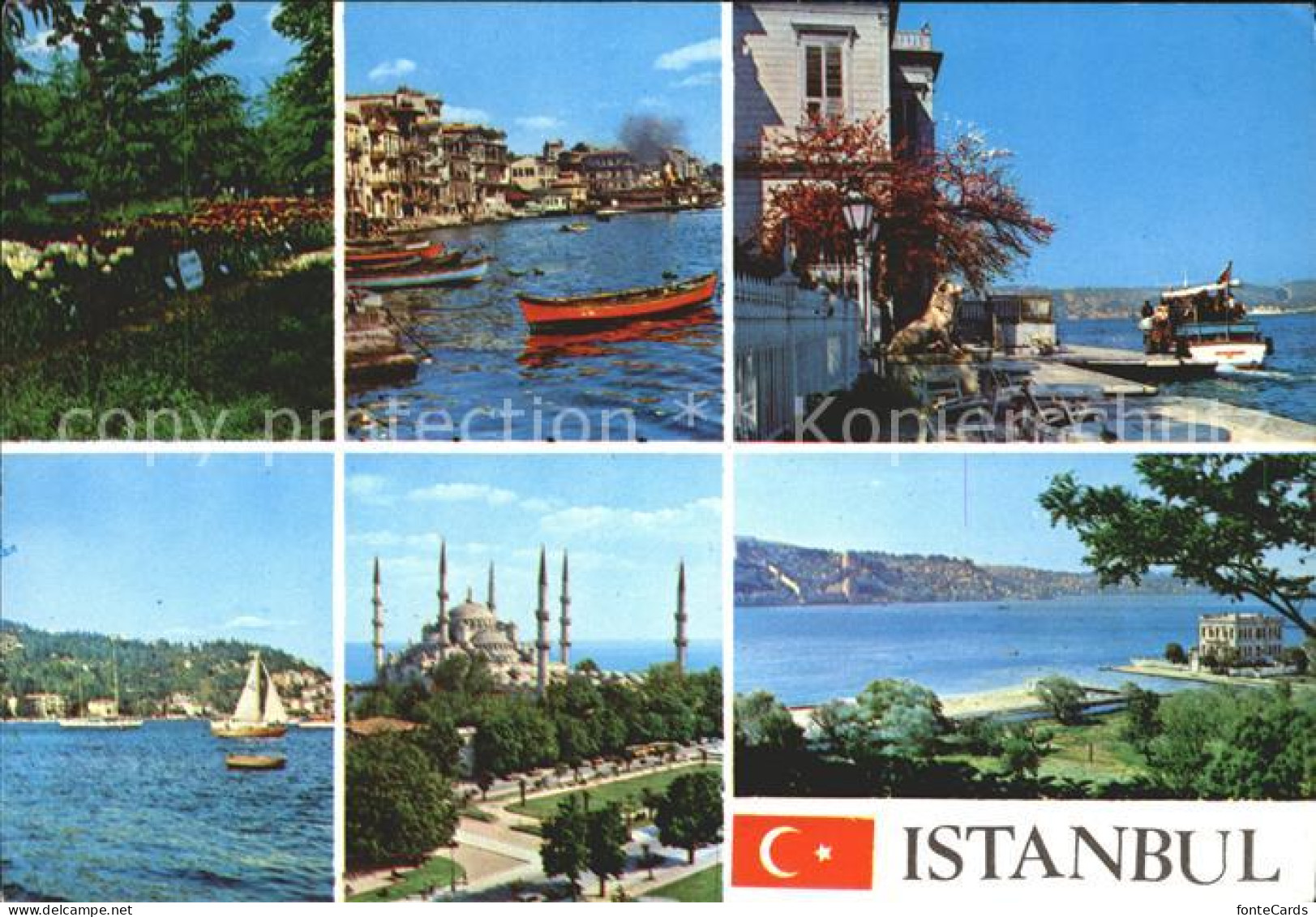 71842045 Istanbul Constantinopel Segelboot Moschee Boot Blume Istanbul - Turquie