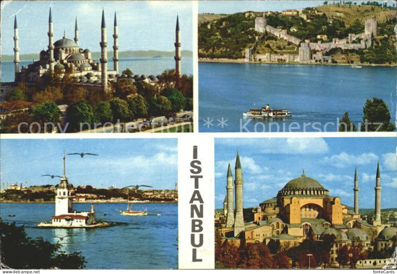 71841800 Istanbul Constantinopel Sehirden Muehtelif Goeruenueser Moschee Dampfer - Türkei