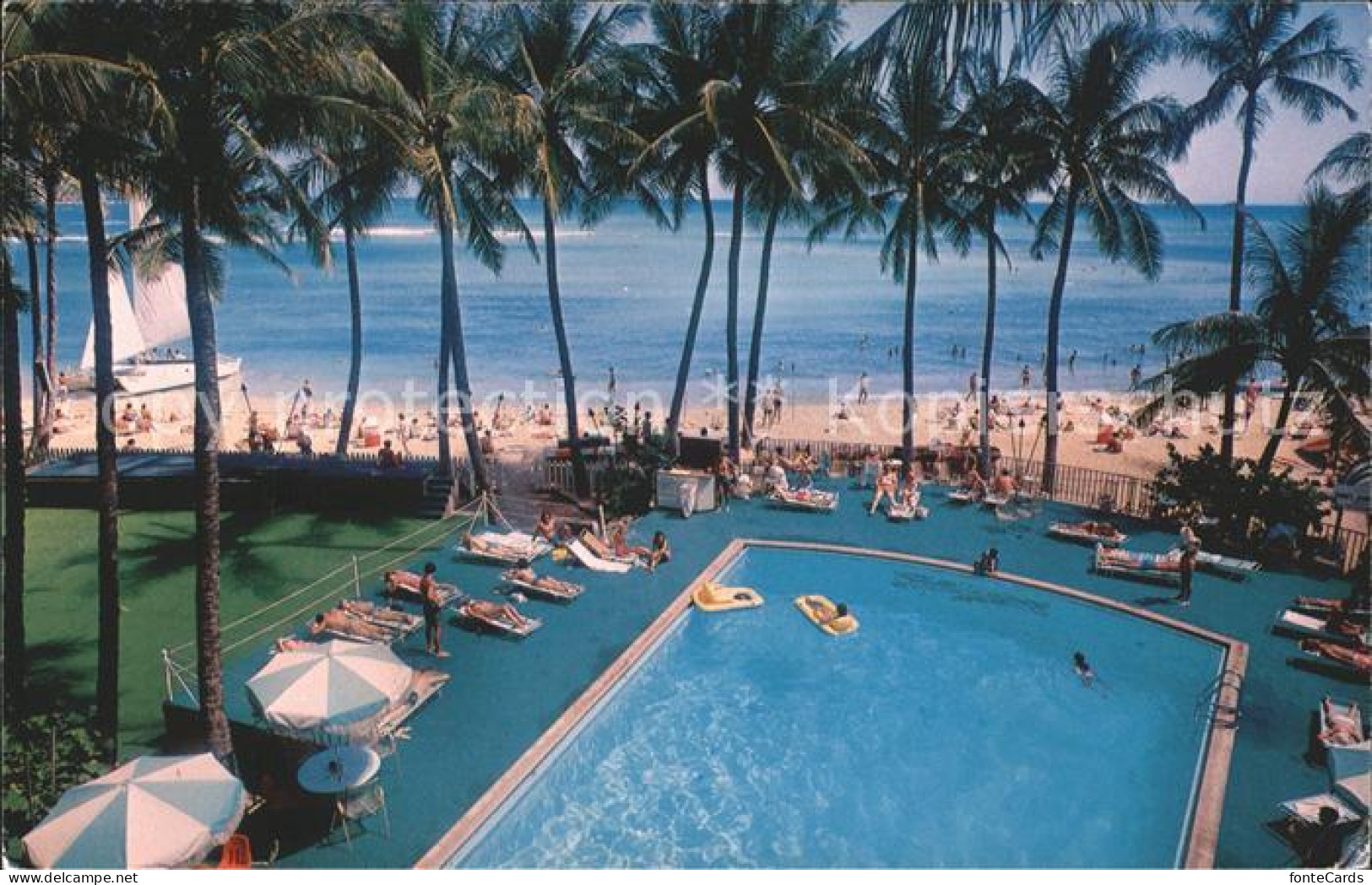 71820010 Honolulu Waikiki Beach Outrigger Hotels Swimming Pool - Sonstige & Ohne Zuordnung