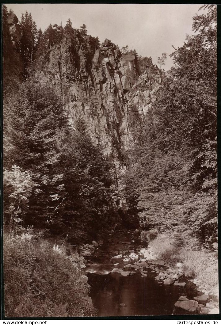 Fotografie Brück & Sohn Meissen, Ansicht Zöblitz / Schwarzwassertal, Ringmauer  - Lieux