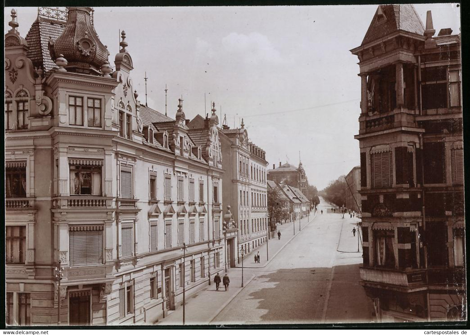 Fotografie Brück & Sohn Meissen, Ansicht Frankenberg I. Sa., Partie In Der Humboldtstrasse, Geschäft Bruno Hübler  - Lieux