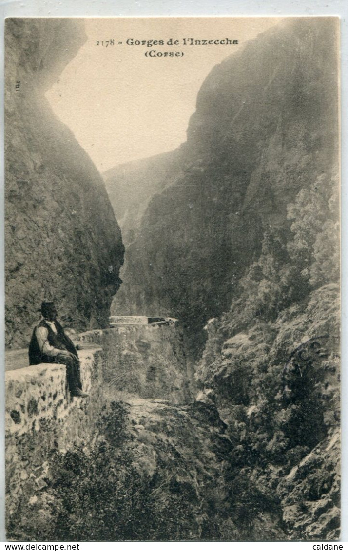 2B- CORSE - Gorges De.  L'Inzecca.   Collection. J.Moretti, Corté.   N°:2178 - Autres & Non Classés