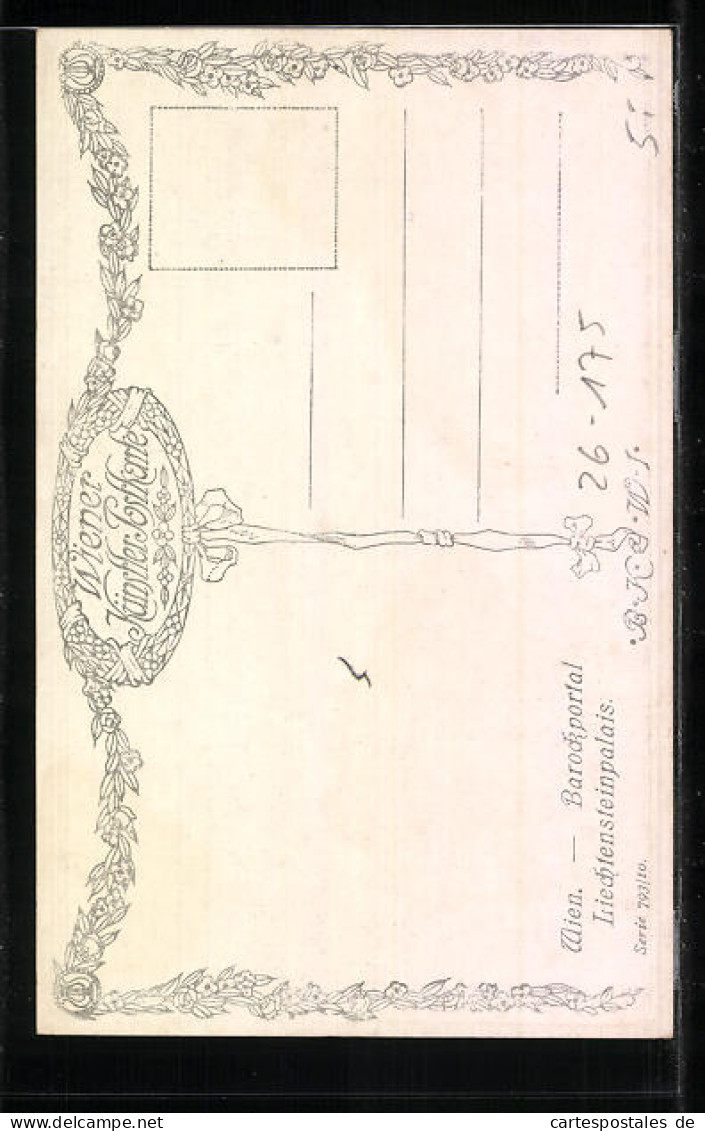 Künstler-AK E.F. Hofecker: Wien, Fassade Des Liechtensteinpalais  - Sonstige & Ohne Zuordnung