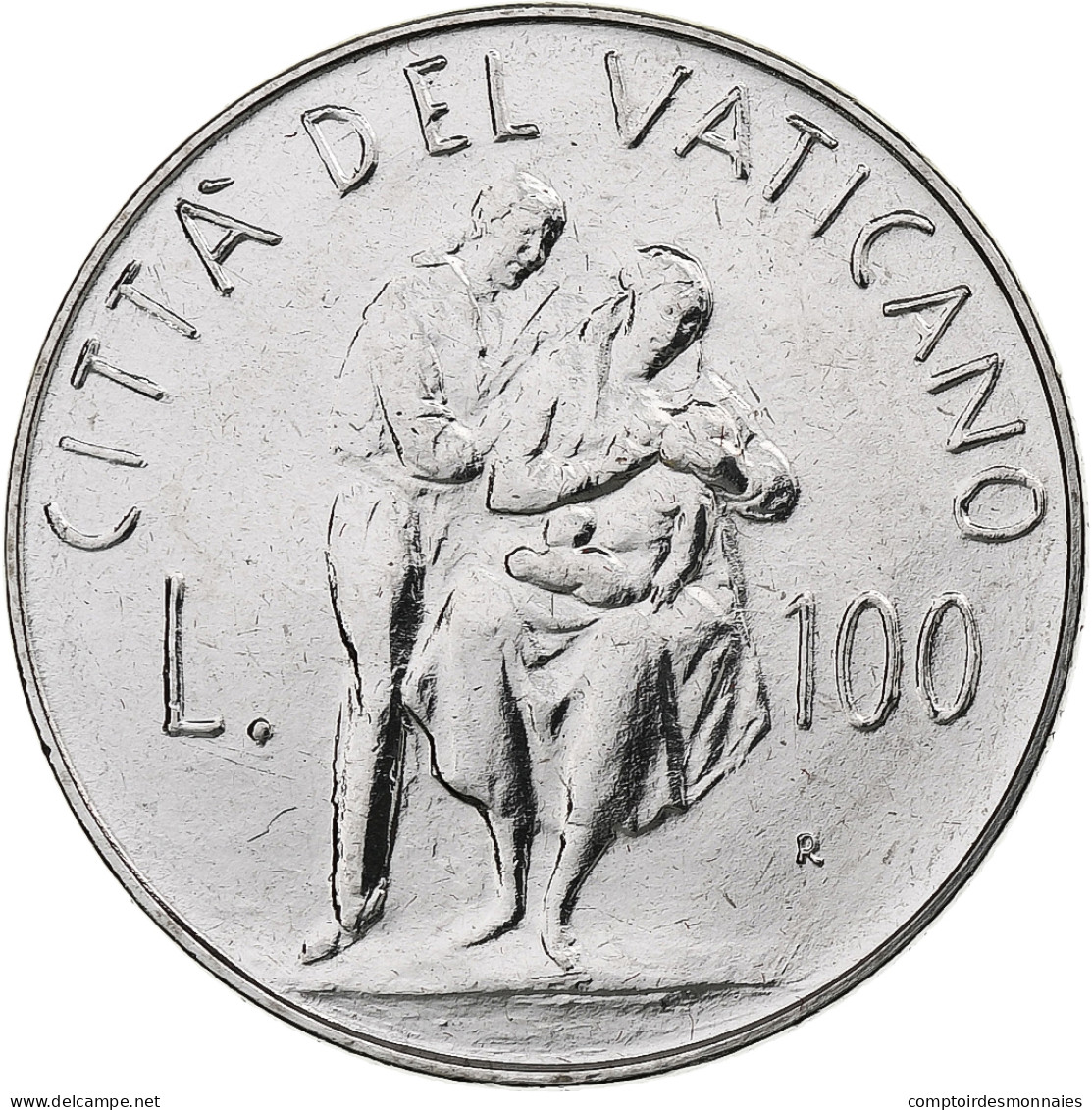 Vatican, John Paul II, 100 Lire, 1982 (Anno IV), Rome, Acier Inoxydable, SPL+ - Vatican